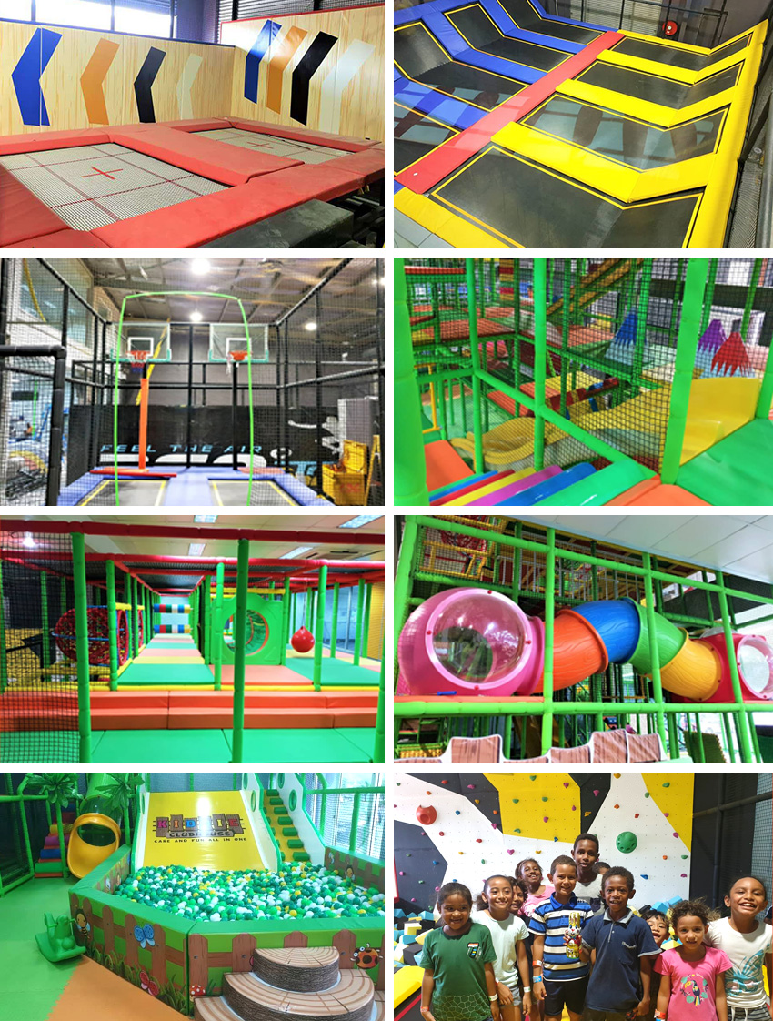 廣州蹦床廠家，巴布亞新幾內亞淘氣堡和蹦床項目